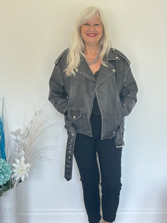 Grey PVC Jacket